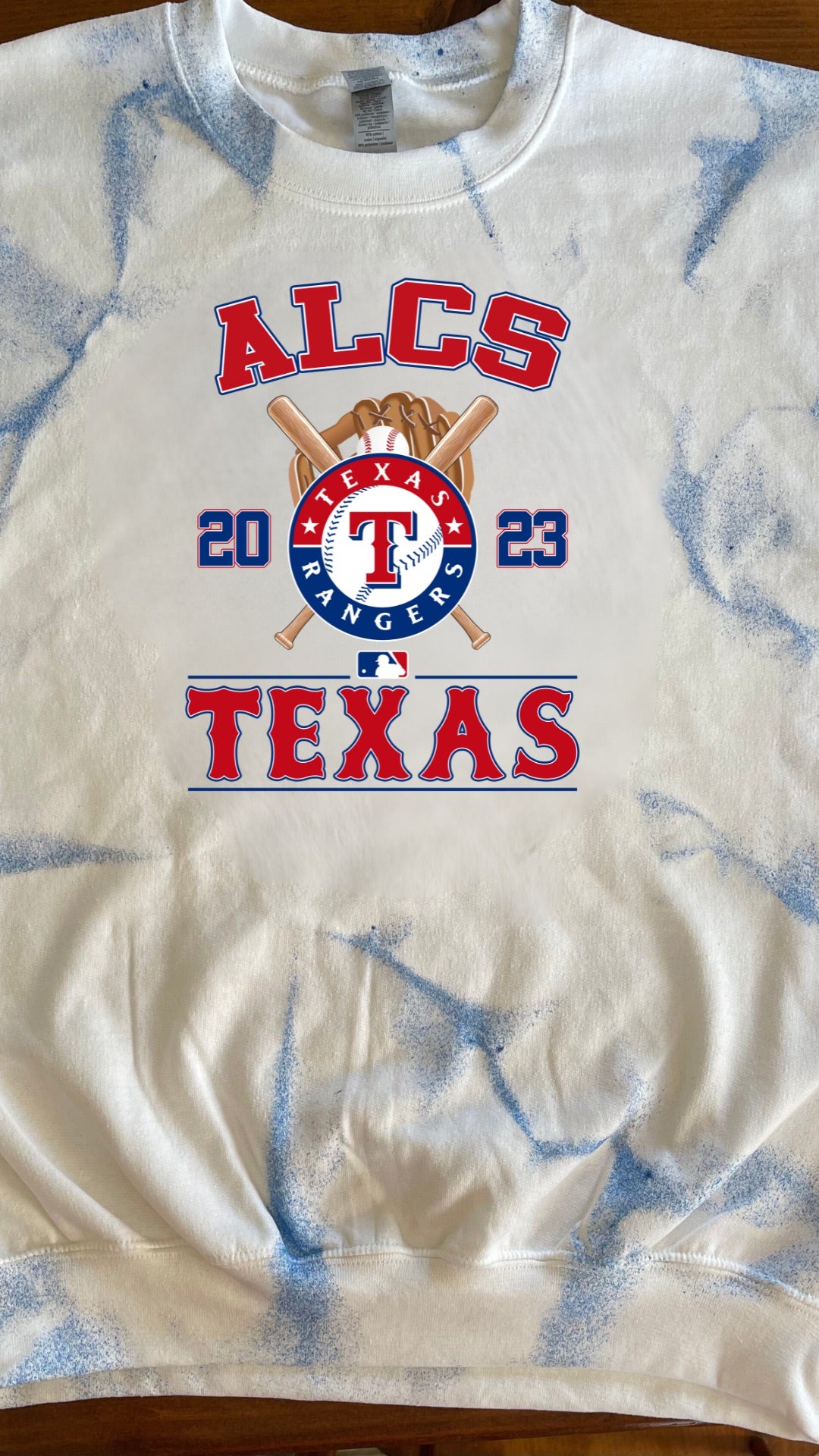 ACLS Texas Rangers Bats and Glove